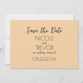 Creëer Your Own beroemd gemaakt door Plain Minimal Save The Date