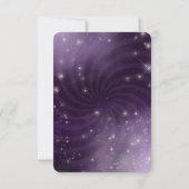 Creëer Your Own beroemd gemaakt door Spiral Starry RSVP Kaartje (Achterkant)