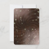 Creëer Your Own beroemd gemaakt door Spiral Starry RSVP Kaartje (Achterkant)