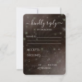 Creëer Your Own beroemd gemaakt door Spiral Starry RSVP Kaartje (Voorkant)