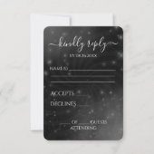 Creëer Your Own beroemd gemaakt door Spiral Starry RSVP Kaartje (Voorkant)