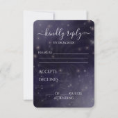 Creëer Your Own beroemd gemaakt door Spiral Starry RSVP Kaartje (Voorkant)