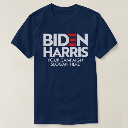 Creëer Your Own Biden Harris 2024 campagneslogan T-shirt (Design voorkant)