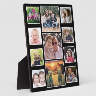 Creëer Your Own Black 11 Family Photo Collage Fotoplaat