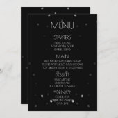 Creëer Your Own - Black Bokeh Menu (Voorkant / Achterkant)