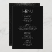 Creëer Your Own - Black Speckled Back Menu (Voorkant / Achterkant)