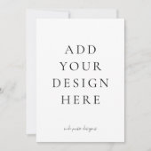 Creëer-Your-Own Blank Sla de datum op Save The Date (Voorkant)