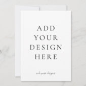 Creëer-Your-Own Blank Sla de datum op Save The Date (Achterkant)