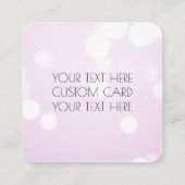 Creëer Your Own - Bleke Paarse Bokeh Bedankt Informatiekaartje (Achterkant)