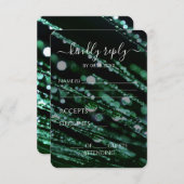 Creëer Your Own - Bokeh Frosted Branches RSVP Kaartje (Voorkant / Achterkant)