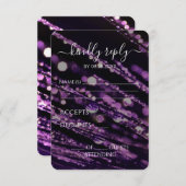 Creëer Your Own - Bokeh Frosted Branches RSVP Kaartje (Voorkant / Achterkant)