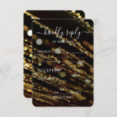 Creëer Your Own - Bokeh Frosted Branches RSVP Kaartje (Voorkant / Achterkant)