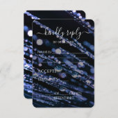 Creëer Your Own - Bokeh Frosted Branches RSVP Kaartje (Voorkant / Achterkant)