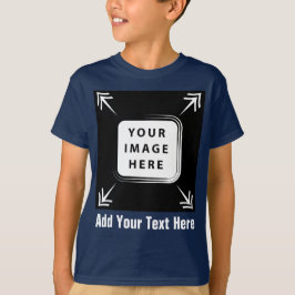Creëer Your Own Boys T-Shirt Voeg Afbeelding Fotot