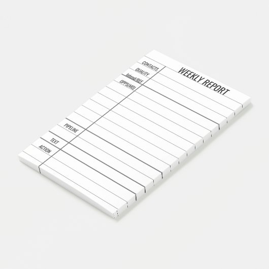 Creëer Your Own Business Weekly verslag Post-it® Notes (Schuin)