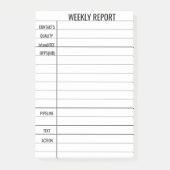 Creëer Your Own Business Weekly verslag Post-it® Notes (Voorkant)