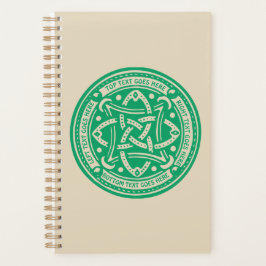 Creëer Your Own Celtic Knot Shamrock Green Irish Planner