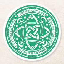 Creëer Your Own Celtic Knot Shamrock Green Irish