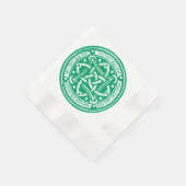 Creëer Your Own Celtic Knot Shamrock Green Irish Servetten (Hoek)