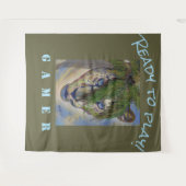 Creëer Your Own College Gamester Leopard Tiger T-S Wandkleed (Voorkant (horizontaal))