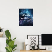 Creëer Your Own Custom Quote Poster - Galaxy Stars (Thuiskantoor)