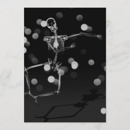 Creëer Your Own - Dancing X-Ray Skeleton Drink Menu (Achterkant)