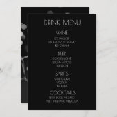 Creëer Your Own - Dancing X-Ray Skeleton Drink Menu (Voorkant / Achterkant)