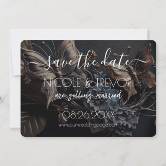 Creëer Your Own - Dark Steampunk Vlinders Save The Date