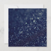 Creëer Your Own - Deep Blue Glitter Bedankkaart (Achterkant)