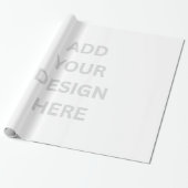 Creëer Your Own Design 30''' x 60'' Glossy Cadeaupapier (Uitgerold)