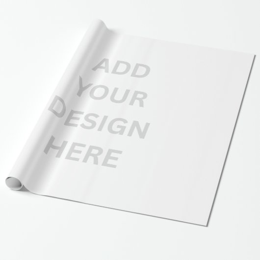 Creëer Your Own Design 30''' x 60'' Glossy Cadeaupapier (Uitgerold)