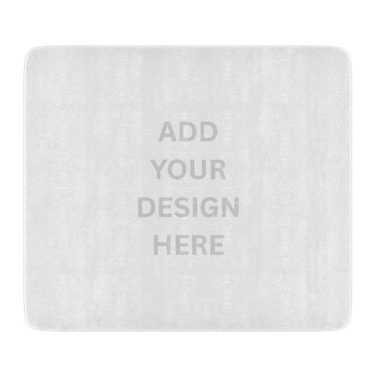 Creëer Your Own Design 7,5 inch x 6,5 inch glas Snijplank (Voorkant)