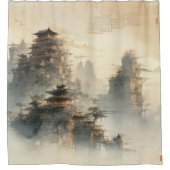 Creëer Your Own Design afbeelding op maat Douchegordijn (Voorkant)