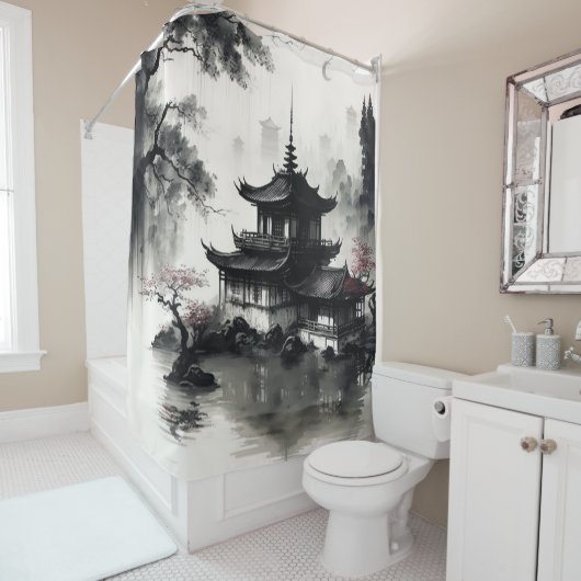 Creëer Your Own Design afbeelding op maat Douchegordijn (In situ)