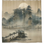 Creëer Your Own Design afbeelding op maat Douchegordijn (Voorkant)