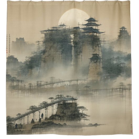 Creëer Your Own Design  afbeelding op maat Douchegordijn (Voorkant)