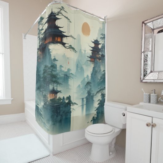 Creëer Your Own Design afbeelding op maat Douchegordijn (In situ)