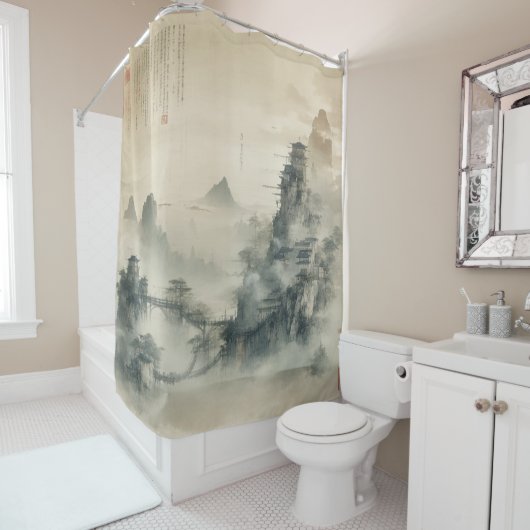 Creëer Your Own Design afbeelding op maat Douchegordijn (In situ)