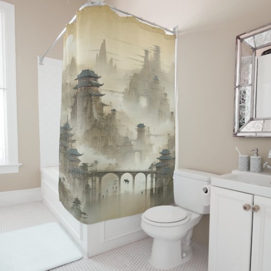 Creëer Your Own Design  afbeelding op maat Douchegordijn (In situ)