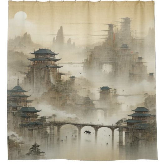 Creëer Your Own Design  afbeelding op maat Douchegordijn (Voorkant)