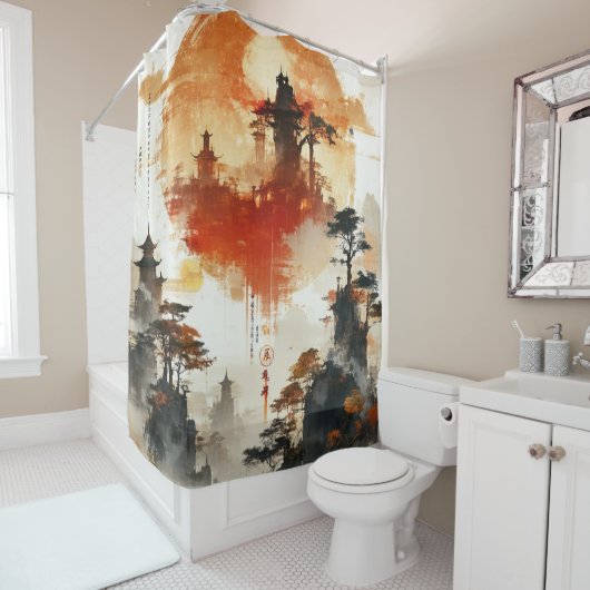 Creëer Your Own Design afbeelding op maat Douchegordijn (In situ)