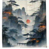 Creëer Your Own Design afbeelding op maat Douchegordijn (Voorkant)