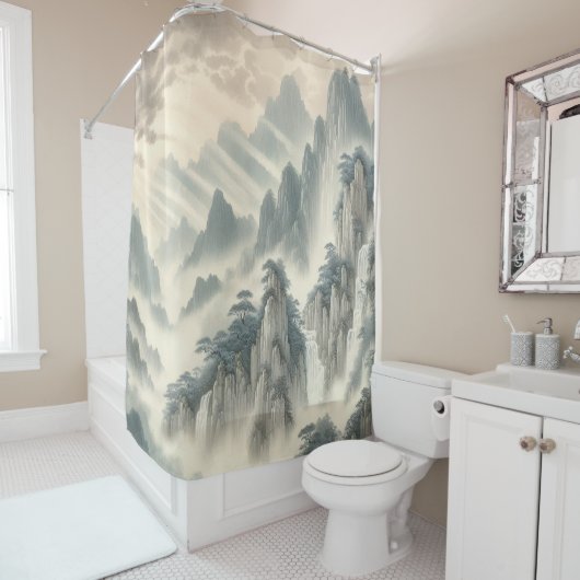 Creëer Your Own Design afbeelding op maat Douchegordijn (In situ)