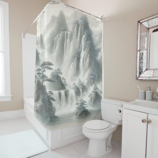 Creëer Your Own Design afbeelding op maat Douchegordijn (In situ)