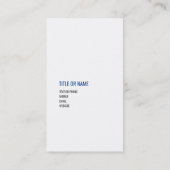 CREËER-YOUR-OWN DIY dunne blauwe lijn US FLAG Visitekaartje (Achterkant)