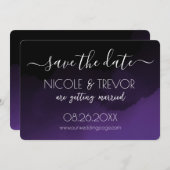 Creëer Your Own - Donker gekleurde Ombré Save The Date (Voorkant / Achterkant)