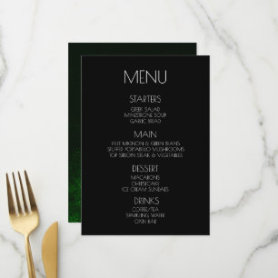 Creëer Your Own - Donker Zwart & Groen Verdrietig Menu