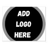 Creëer Your Own donkergrijs blauw gepersonaliseerd Rubberstempel (Afrduk)