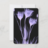 Creëer Your Own - Drie röntgenbloemen RSVP Kaartje (Achterkant)