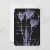 Creëer Your Own - Drie röntgenbloemen RSVP Kaartje (Voorkant)